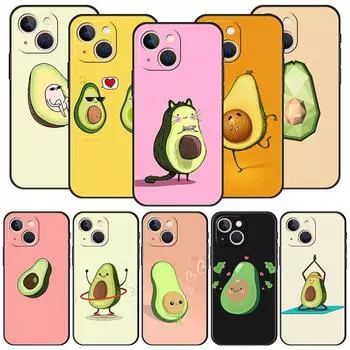 Милый авокадо Baby Yoga роскошный чехол для телефона iPhone 13 15 14 12 Mini 11 Pro MAX XR X SE XS 7 8 Plus силиконовый защитный чехол iPhone 13