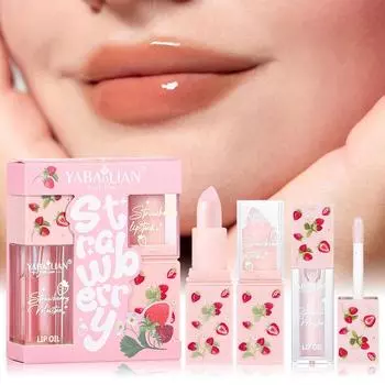 Милый бальзам для губ Масло для губ Увлажняет на долгое время Предотвращает сухость и растрескивание Прозрачная помада Питательный увлажняющий корейский набор для ухода за губами