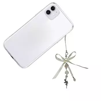 Милый бант телефонный брелок-подвеска в виде цветка-ангела брелок для сумки аксессуар ремешок для телефона шнурок бисерный брелок ювелирные изделия A