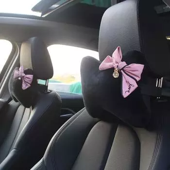 Милый бант универсальный подголовник для автомобильного сиденья подушка для шеи стразы принадлежности поддержка талии автомобильные аксессуары для салона для женщин