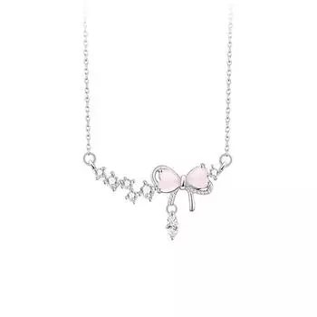 Милый белый бант-узел женский милый легкий роскошный маленький воротник-цепочка для толпы