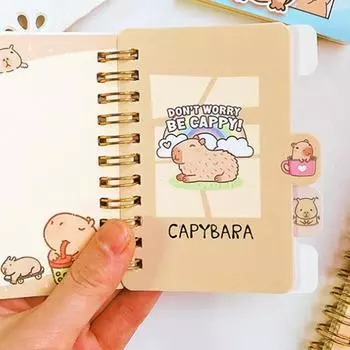 Милый блокнот Capybara, блокноты с изображением животных из мультфильмов, студенческая бухгалтерская книга, ПП-книга для девочек, канцелярские принадлежности для студентов