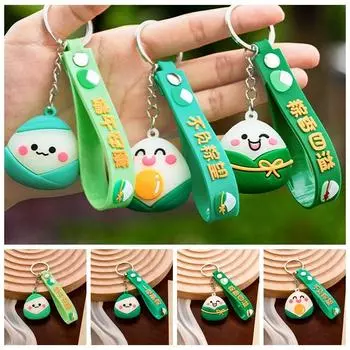 Милый брелок для ключей с куклой «Праздник драконьих лодок», мультяшное подвесное украшение, брелок с машинками, праздничный подарок style 3