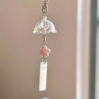 Милый брелок для ключей в виде фрукта, креативный летний брелок-подвеска в виде арбуза, брелок для ключей с бусинами, шнурок для мобильного телефона против потери, декоративное кольцо для ключей для сумки A10