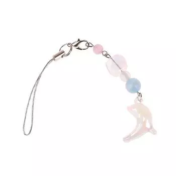 Милый брелок для телефона в виде дельфина, простой ремешок для мобильного телефона в виде дельфина, чехол для наушников, брелок, аксессуары