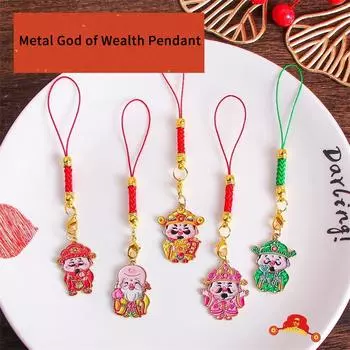 Милый брелок Five Gods Of Wealth, китайский Новый год, счастливый брелок, подвески, украшения для сумок, цепочки для телефонов, аксессуары, подарки A9