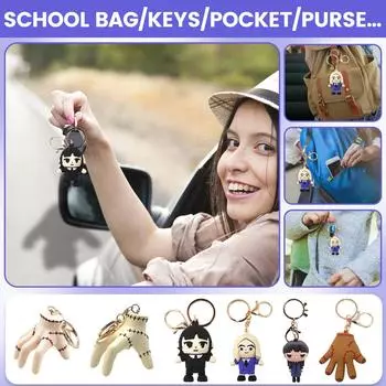 Милый брелок из эпоксидной смолы с персонажами, подвеска ручной работы, украшение для косплея One Size