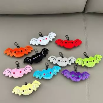 Милый брелок летучая мышь на Хэллоуин плюшевая летучая мышь брелок подвеска чучело животного украшение для рюкзака кошелька сумки красный