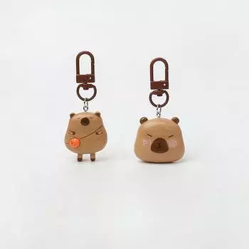 Милый брелок-подвеска в виде капибары, школьный рюкзак, мобильный телефон, украшение, забавный брелок в виде животного для детей