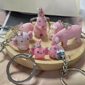 Милый брелок-подвеска в виде улитки-капибары, мультяшный аниме-брелок, держатель для ключей, подвеска для сумки, украшение для ключей A4