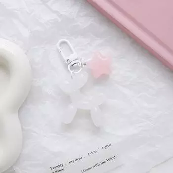 Милый брелок-подвеска в виде желейной собаки One Size розовый