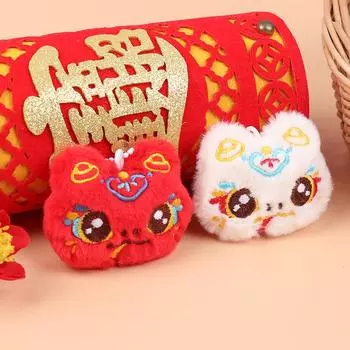 Милый брелок-подвеска в виде змеи, мультяшный китайский зодиак, год змеи, брелок для рюкзака, украшения, аксессуары, подарки на год белый