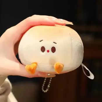 Милый брелок-подвеска Wangzai Small Mantou, креативная плюшевая игрушка, кукла, автомобиль, рюкзак, украшения, брелок, украшение, детские подарки