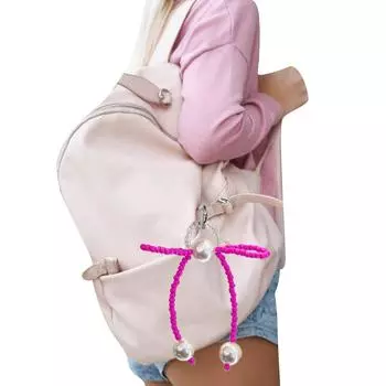 Милый брелок с бантом из бисера, кулон, милые подвески, украшения, брелок для ключей, подвеска для кошелька, сумки, рюкзака, сумки чёрный