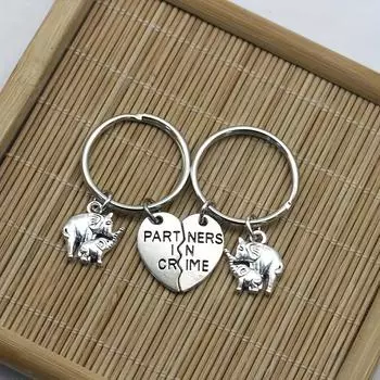 Милый брелок со слоном, одинаковый брелок для ключей в виде животного, кошелек, сумка, рюкзак, ключ от машины, подвеска для друзей, Рождественский подарок