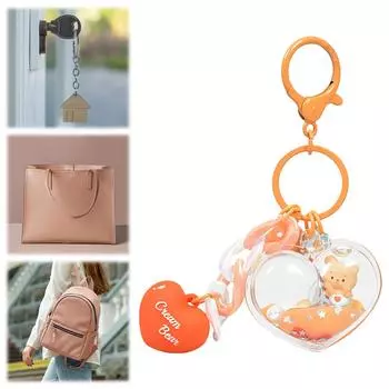 Милый брелок в виде медведя, аниме-брелок в виде медведя, глобус, брелки в виде медведя для мальчиков и девочек 1