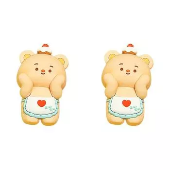 - Милый брелок в виде медведя, мягкая игрушка-медведь для детей, подарки на день рождения (коричневый)