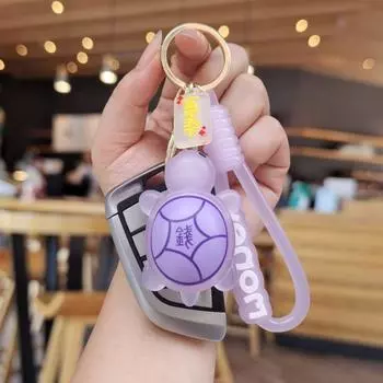 Милый брелок в виде морской черепахи, мультяшная черепаха, сумка, кулон, мультяшный подарок на день рождения розовый