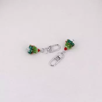 Милый брелок в виде рождественской елки, креативные автомобильные брелоки, изысканные украшения для рюкзака, праздничные подарки