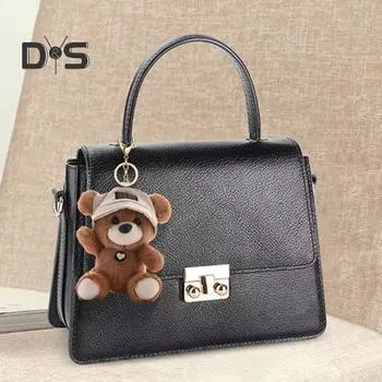 Милый брелок в виде шапки-медведя, мягкий плюшевый рюкзак, подвеска для девочек, очаровательный брелок в подарок для матерей, влюбленных, семьи, друзей, коллег