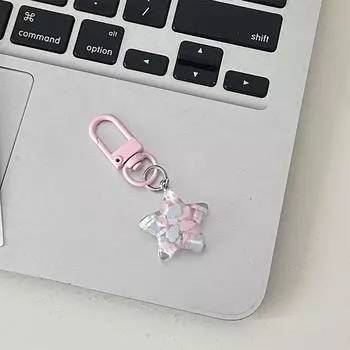 Милый брелок в виде звезды, кулон, пара, брелок для ключей для женщин и девочек, чехол для наушников, рюкзак, украшения, аксессуары, подарки onesize