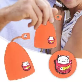 Милый чехол для брелока, чехол для ключей из искусственной кожи, портативный чехол для ключей от автомобиля, персонализированная выдвижная сумка для ключей One Size