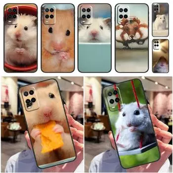 Милый чехол для хомяка для OPPO A53 A53S A31 A54 A74 A94 A52 A72 A83 A91 A93 A1K A15 A16 A5 A9 Мягкий чехол OPPO A15