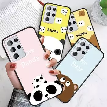 Милый чехол для медведя панды Прекрасный противоударный мягкий силиконовый чехол из ТПУ для телефона Redmi 10