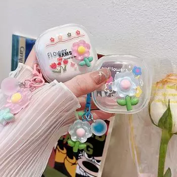 Милый чехол для наушников Fresh Flower для Samsung Galaxy Buds FE / Buds Pro / Buds2 / Buds2 Pro Чехол для беспроводных наушников Аксессуары for Galaxy Buds FE