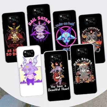 Милый чехол для телефона «Ад, град, сатана, зло» для Xiaomi Mi 11 Lite 11i 12X 12 9 8 11T 10T 9T Pro 10 5X 6X Ultra 5G, чехол Xiaomi Mi 11 Lite