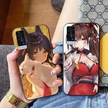 Милый чехол для телефона Azur Lane Girl для VIVO Y95 Y93 Y31 Y20 V19 V17 V15 Pro X60 NEX, мягкий черный чехол для телефона VIVO Y95