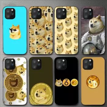 Милый чехол для телефона Dogecoin Doge для Iphone 11 12 Mini 13 14 Pro Xs Max X 8 7 6s Plus 5 Se Xr Shell iPhone11PRO