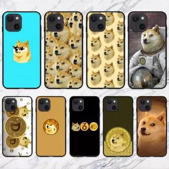 Милый чехол для телефона Dogecoin Doge для iPhone 11 12 Mini 13 14 Pro XS Max X 8 7 6s Plus 5 SE XR Shell iPhone14ProMax