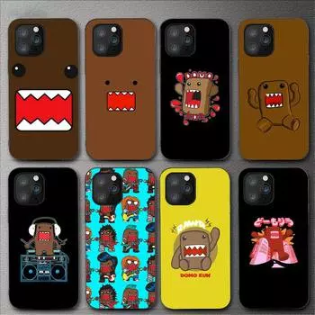 Милый чехол для телефона Domo-Kun для Iphone 11 12 Mini 13 14 Pro Xs Max X 8 7 6s Plus 5 Se Xr Shell iPhone14ProMax