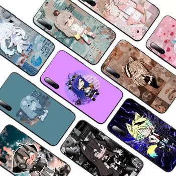 Милый чехол для телефона Gacha Life для Samsung A91 A81 A73 A72 A71 A30S A20 A12 A13 A52 A53 4G 5G, мягкий черный чехол для телефона Samsung A91