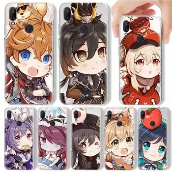 Милый чехол для телефона Genshin Impact Anime для Xiaomi Mi 11 Lite 12X 11T 10T 9T 12 Pro 11i 8 9 10 Ultra 5G 5X 6X Мягкий силиконовый чехол S Xiaomi Mi 11 Lite