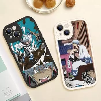 Милый чехол для телефона GINTAMA с японским аниме для Iphone 14 13 11 12 Pro MAX 13 12 MiNi 7 8 plus iphone 14MAX 13PRO XS XR, чехлы из овечьей кожи 13 pro max