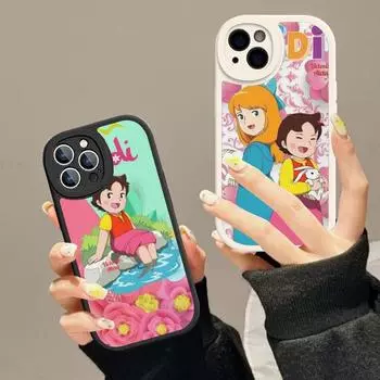 Милый чехол для телефона Heidi из твердой кожи для iPhone 14 13 12 Mini 11 14 Pro Max Xs X Xr 7 8 Plus Fundas iPhone 14pro max