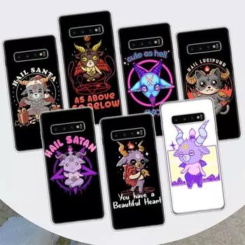 Милый чехол для телефона Hell Hail Satan Evil для Samsung Galaxy M21 M12 M31S M32 M51 M52 Note 20 Ulte 10 Plus 9 8 J4 J6 + J8 M11 F52 F62 Samsung M11