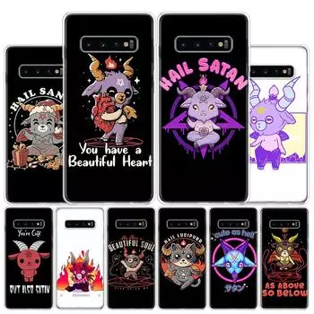 Милый чехол для телефона Hell Hail Satan Evil для Samsung Galaxy A51 A71 A50 A70 A40 A30 A20E A10 A41 A31 A21S A11 A01 A6 A8 + A7 A Samsung A51 4G