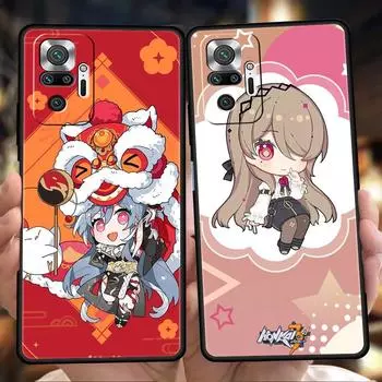 Милый чехол для телефона Honkai Impact 3rd Game для Xiaomi Redmi Note 12 5G 10C 10 11 9 8 Pro Plus 9S 7 8T 9T 9A 8A 9C K40, игровой чехол Redmi Note 11Pro