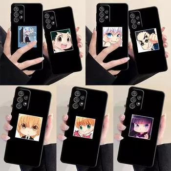Милый чехол для телефона Hunter X Hunter для Samsung Galaxy A52 A13 A32 A72 A33 A22 A23 A71 A31 A51 A53 A21s A11, черный мягкий чехол Samsung A11