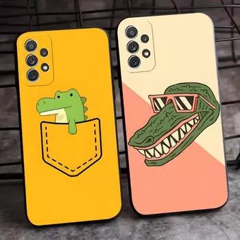 Милый чехол для телефона из крокодиловой кожи для Samsung Note Galaxy 8 9 20 10 Pro Plus Ultra M20 M31 M40 M10 J7 J6 Prime задняя крышка Samsung J6Plus