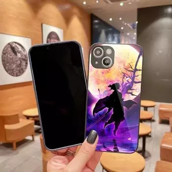 Милый чехол для телефона Kochou Shinobu для iPhone 14 13 12 11 Pro Max X XR XS 8 7 Plus, цветной чехол для телефона из жидкого стекла iPhone 14