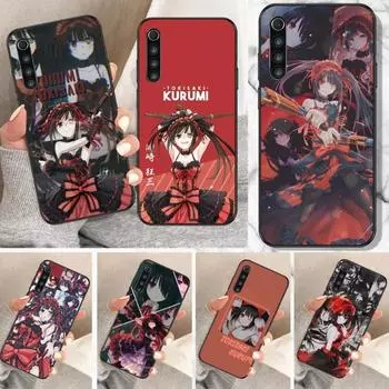 Милый чехол для телефона Kurumi Tokisaki для Xiaomi Mi 12 11T 10T 9T Lite Pro Ultra Note 10 Poco F3 F4 X4 GT, мягкий черный чехол для телефона Xiaomi 12 or 12X