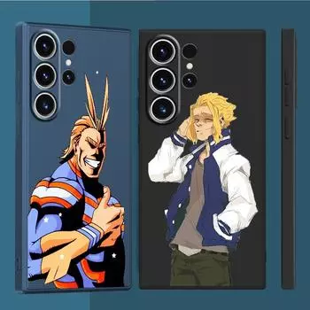 Милый чехол для телефона My Hero Academy Izuku Deku для Samsung Galaxy Note 20 Ultra S21 S22 Note 10 Plus 8 9 S20, квадратный жидкий чехол Samsung Note 8