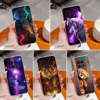 Милый чехол для телефона Oppo Realme 12 13 Note 60 A3 A40 A60 V60 F27 C63 Красивое звездное небо Ультратонкий прозрачный силиконовый чехол для камеры TPU для OPPO Capa Realme C63 5G