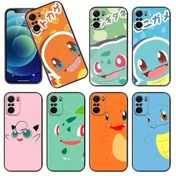 Милый чехол для телефона Пикачу Eruption для Xiaomi Redmi Note 12 11E 11S 11 11T 10 10S 9 9T 9S 8T Pro Plus 5G черный чехол Redmi Note 5