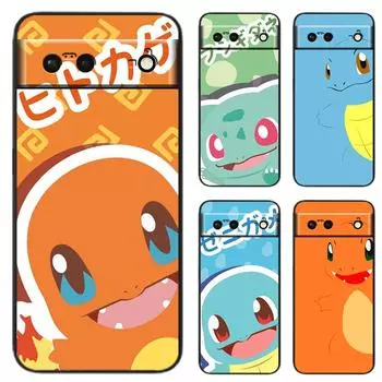 Милый чехол для телефона Пикачу Eruption для Google Pixel 7 6 Pro 6A 5A 5 4 4A XL 5G черный мягкий чехол Fundas Coque Cover Google Pixel 4