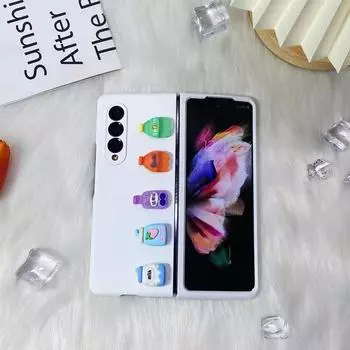 Милый чехол для телефона с бутылкой напитка для Samsung Galaxy Z Fold 4 Z Fold 3 Fold4 Z Fold 2 5g Складной чехол Galaxy Z Fold 2